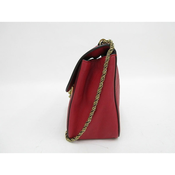 Chloe Leather Elsie Red Bag Shoulder Chain - Picture 3 of 8